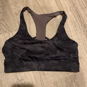 Zyia Active Black Camo Hero Bra - Size Medium